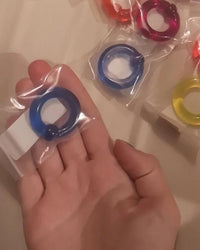 Load image into Gallery viewer, Ball Closure Piercing Klemmkugel Ring blau Acryl
