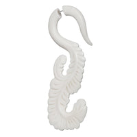 Cargar imagen en el visor de la galería, Fake Piercing Bone Edelstahl weiß Spiralen Sterne Spike Ohrstecker Ohrring
