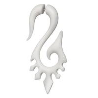 Cargar imagen en el visor de la galería, Fake Piercing Bone Edelstahl weiß Spiralen Sterne Spike Ohrstecker Ohrring
