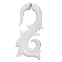 Cargar imagen en el visor de la galería, Fake Piercing Bone Edelstahl weiß Spiralen Sterne Spike Ohrstecker Ohrring
