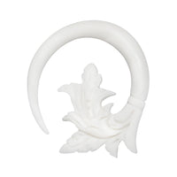 Cargar imagen en el visor de la galería, Fake Piercing Bone Edelstahl weiß Spiralen Sterne Spike Ohrstecker Ohrring
