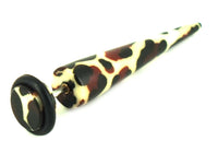 Load image into Gallery viewer, Leo Muster Fake Piercing Expander Dehnungsstab Straight Dehnstab Unisex weiß rotbraun schwarz
