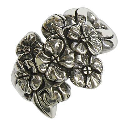 Silberring oxidiert Blumenstrauß Ring 925er Sterling Silber Damen Designer Schmuck Ringe
