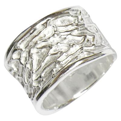 Silberring massiv hell oxidiert aufgeraut 925er Sterling Silber Damen Silberschmuck Ringe