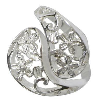 Silberring filigran Blumen Yin Yang Muster Ring 925er Sterling Silber Damen Schmuck Ringe