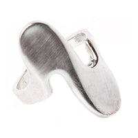 Cargar imagen en el visor de la galería, Ring massiv Glanz 23mm Schleife 925 Sterling Silber
