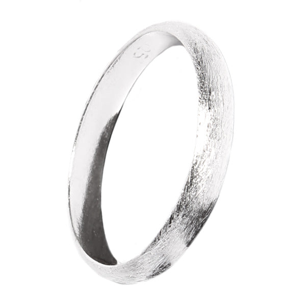Silberring abgerundet dünn geschliffen 3 mm Ringe Ring 925er Sterling Silber Unisex Schmuck