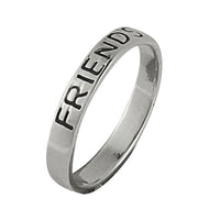 Cargar imagen en el visor de la galería, Silberring friends forever schmal 925er Sterling Silber Designer Schmuck Ringe
