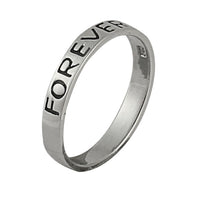 Cargar imagen en el visor de la galería, Silberring friends forever schmal 925er Sterling Silber Designer Schmuck Ringe
