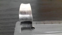 Load image into Gallery viewer, Silberringe offen breit gebürstet konkav 925 Sterling Silber Ringe matt glänzend
