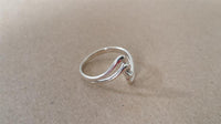 Cargar imagen en el visor de la galería, Silberring S-Formen schwungvoll Ring 925er Sterling Silber Damen Schmuck
