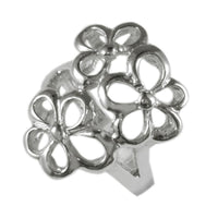 Cargar imagen en el visor de la galería, Silberring Blumen filigran drei Ring 925er Sterling Silber Damen Designer Schmuck Ringe
