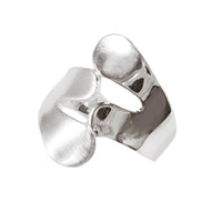 Cargar imagen en el visor de la galería, Silberring matt glänzend runde Enden Ring 925er Sterling Silber Damen Designer Schmuck Ringe

