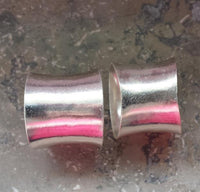 Cargar imagen en el visor de la galería, Silberring massiv gebogen glänzend 925er Sterling
