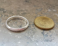 Load image into Gallery viewer, Silberring rau gebürstet Band Ring 925er Sterling Silber Damen Schmuck
