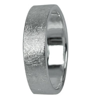 Cargar imagen en el visor de la galería, Silberring Maserung rau gebürstet massiv Ringe 925
