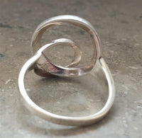 Cargar imagen en el visor de la galería, Silberring zwei Kreise ineinander schmal Ringe 925
