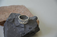 Cargar imagen en el visor de la galería, Silberring Blume spiralig 925er Sterling Silber Ring
