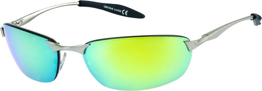 Sonnenbrille sportlich frameless schmal 400UV Herren getönt verspiegelt Sportbrille