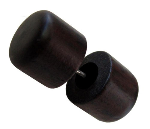 Fake Holzplug Holz 8mm Plug Lobe Piercing Edelstahl Stift 1mm run