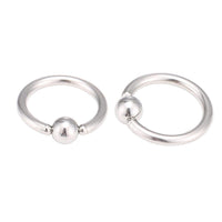 Load image into Gallery viewer, Piercing Ball Closure Ring Klemmkugel Captive Bead Edelstahl
