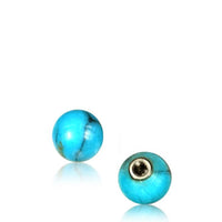 Load image into Gallery viewer, Holz Stein Kugel Bauchnabelpiercing Schraubgewinde Edelstahl Piercing Ersatz
