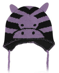 Load image into Gallery viewer, Tiermütze Beanie Mütze Skimütze Wintermütze Kinder Pinguin Zebra Panda Hund bunt
