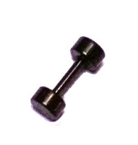 Cargar imagen en el visor de la galería, Fake Piercing Plug Tunnel Ohrstecker Unisex Edelstahl dunkelgrau Schmuck Kreis
