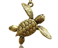 Load image into Gallery viewer, Ohrgewicht 6mm Piercing Anhänger Brass Ohrring gold Hook Bone Skull Schildkröte
