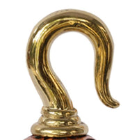 Cargar imagen en el visor de la galería, Ohrgewicht Kugel Lebensblume 4mm Piercing Brass Ohrring gold Hook Bronze rötlich
