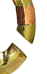 Cargar imagen en el visor de la galería, Piercing Ohrgewicht gold rotgold 8mm Kupfer Messing 23,5g 50mm Mandel Creolen
