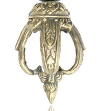 Cargar imagen en el visor de la galería, Holz Ohr Hook Piercing Ohrgewicht gold antik dunkel 4mm 10,3g Messing Tropfen
