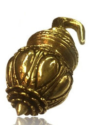 Cargar imagen en el visor de la galería, Piercing 90g Ohrgewicht Brass gold Tropfen Hook 6mm

