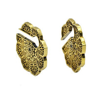 Load image into Gallery viewer, Piercing Ohrgewicht Messing 18g Mandala Blume 8mm
