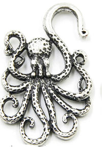 Load image into Gallery viewer, Piercing Ohrgewicht Messing 15,5g Oktopus 4mm Hook
