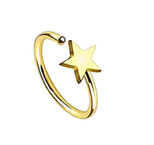 Ring Stern gold Daith Helix Nasen Lippen Ohr Piercing