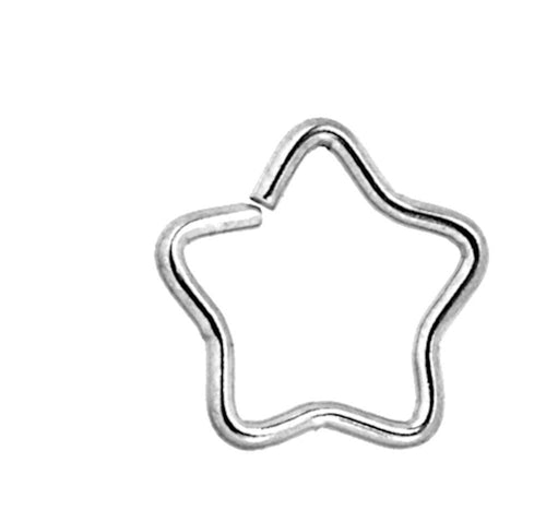 Stern Nostril Ohr Piercing Edelstahl nahtlos Gold PVD