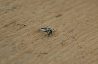 Load image into Gallery viewer, Piercing Ring Om 925 Sterling Silber Labret Tragus 1.2mm
