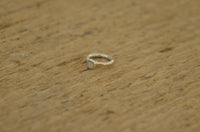 Load image into Gallery viewer, Piercing Ring 925 Silber Labret Tragus 1.2mm Mondstein
