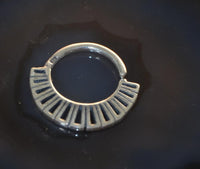 Load image into Gallery viewer, Piercing Ring 925 Silber Labret Tragus Septum Segmente
