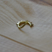 Load image into Gallery viewer, Piercing Ring Messing Labret Tragus Septum Stacheln
