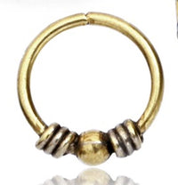 Load image into Gallery viewer, Nostril Piercing Messing Nasenstecker Nasenringe Nasen Pins gold Kugeln Spiralen
