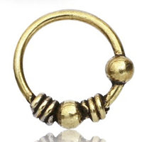 Load image into Gallery viewer, Nostril Piercing Messing Nasenstecker Nasenringe Nasen Pins gold Kugeln Spiralen
