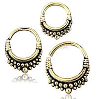 Load image into Gallery viewer, Septum Piercing Messing 1.2mm Kreise Seil
