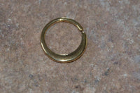 Load image into Gallery viewer, Septum Piercing Messing 1.2mm Sichel Ohrringe
