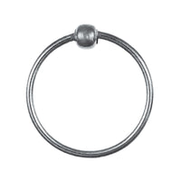 Load image into Gallery viewer, Nostril Piercing Nasenringe Ring Kugel silber 925 Sterlingsilber filigran
