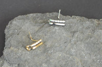 Load image into Gallery viewer, Pin Stecker 0,8mm Nostril Ohr Kristall L-Form Klammer
