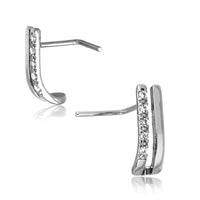 Load image into Gallery viewer, Pin Stecker 0,8mm Nostril Ohr Kristall L-Form Klammer
