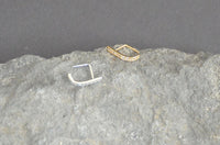 Load image into Gallery viewer, Pin Stecker 0,8mm Nostril Ohr Kristall L-Form Bogen
