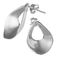 Load image into Gallery viewer, Silberohrstecker Silberohrringe 925er Silber Ohrringe Damen Schmuck Breit Glanz
